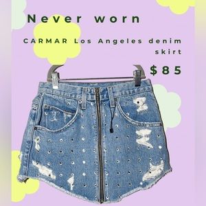 Rhinestone Carmar Skirt, NEVER WORN, size 27